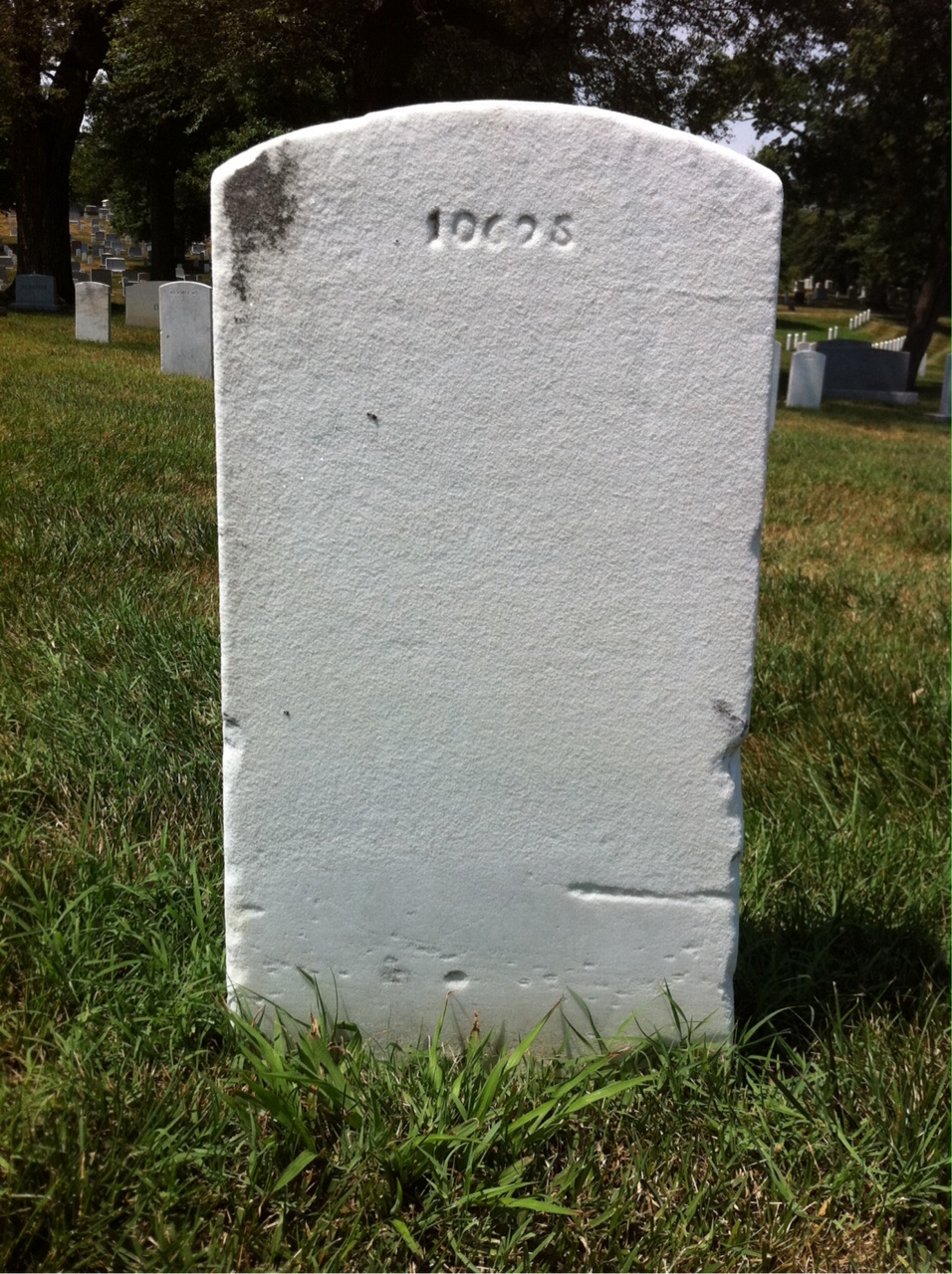 Back of headstone — Hugh Allen