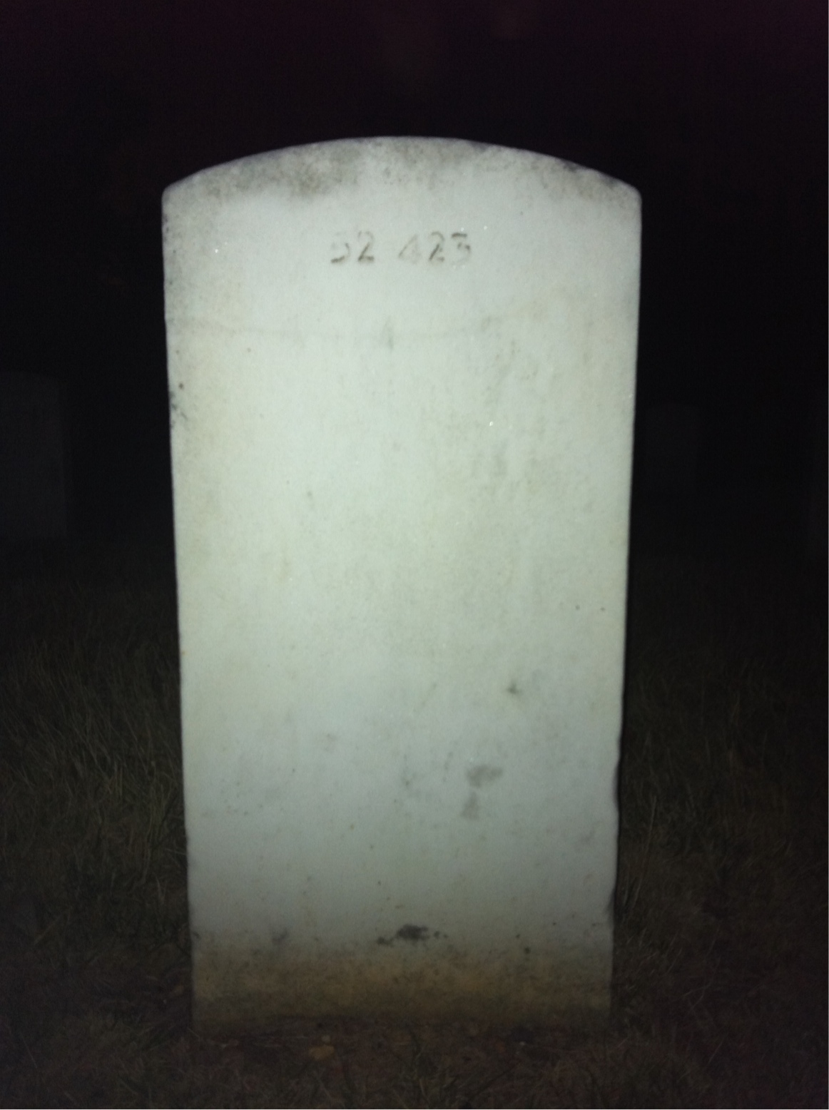 Back of headstone — William Roy Graham
