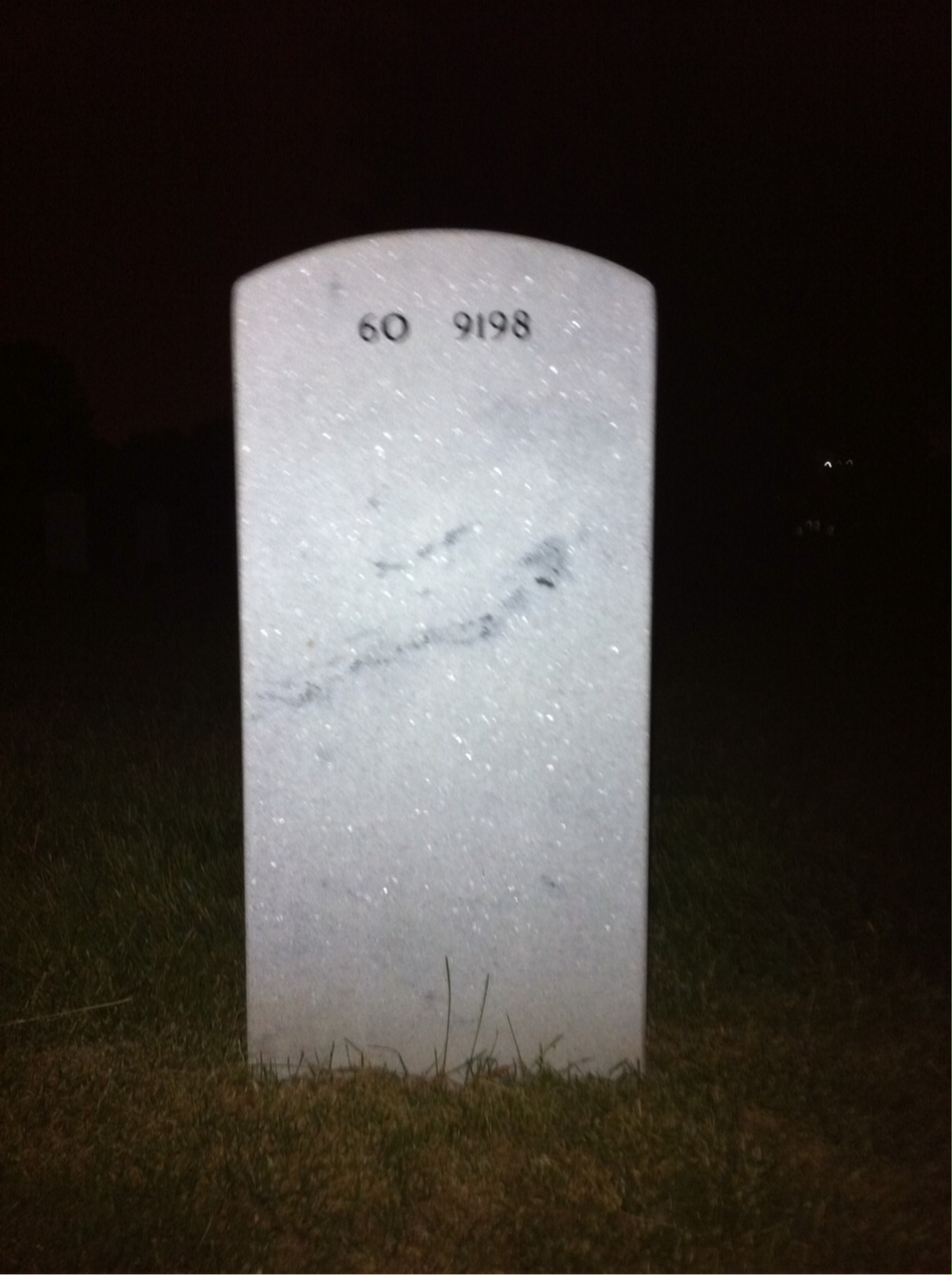 Back of headstone — Robert Moore