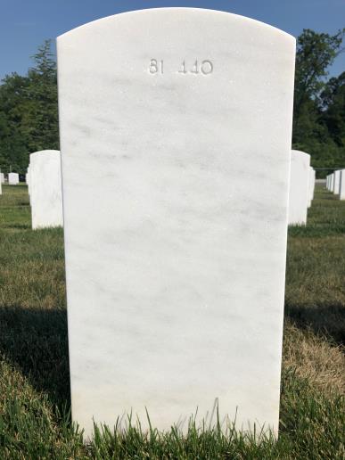 Back of headstone — Thomas F Fager