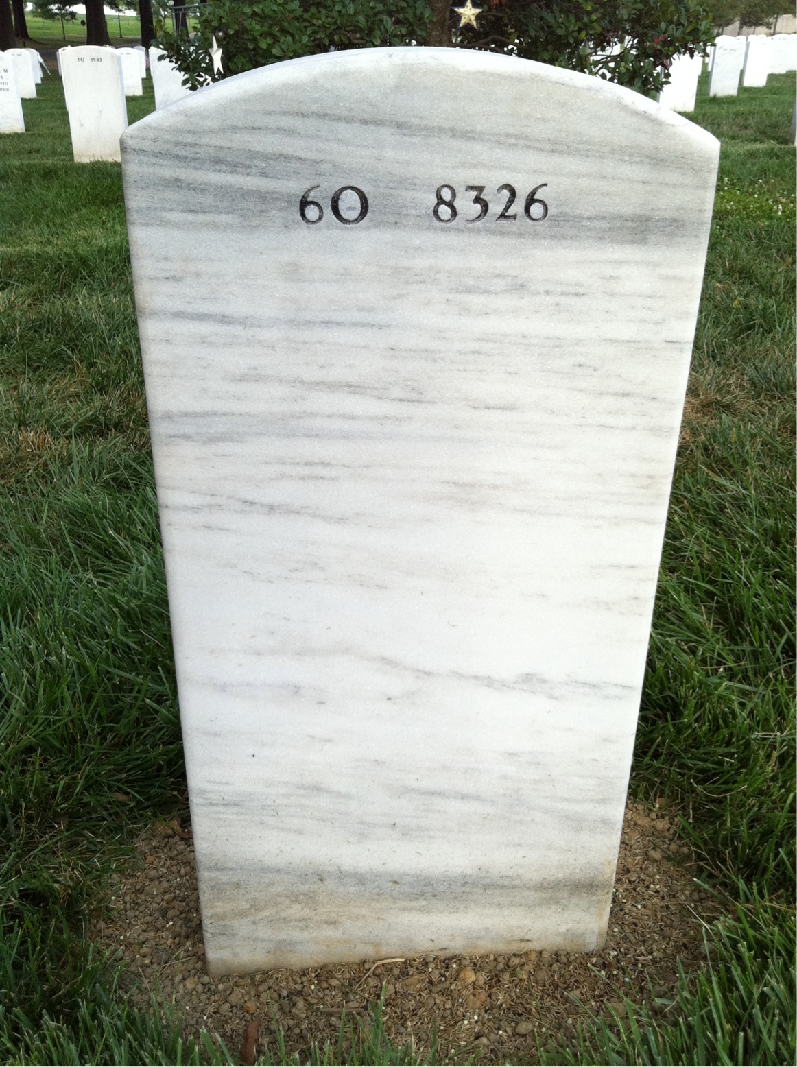 Back of headstone — David Crombie