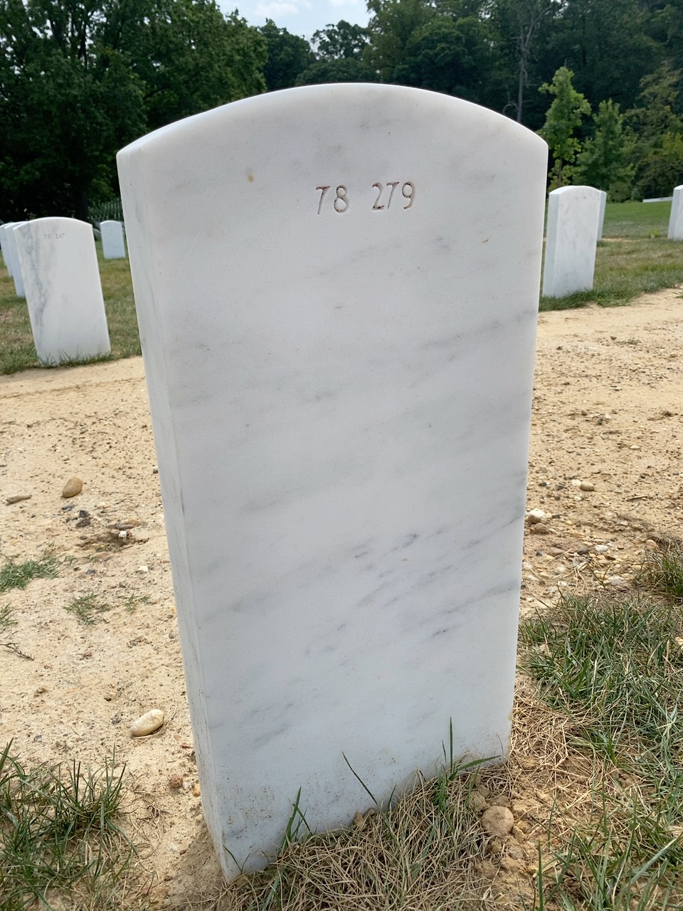 Back of headstone — Jerry L Marston