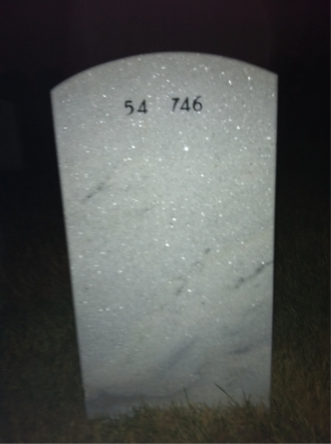 Back of headstone — Sheldon Kishter