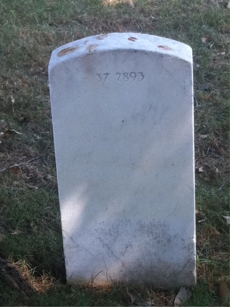 Back of headstone — Eugene Boucher