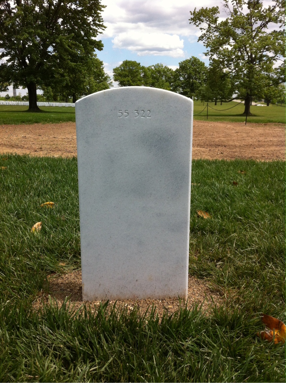 Back of headstone — William Murphy