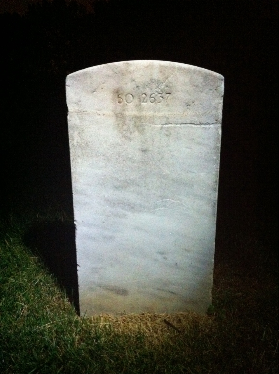 Back of headstone — Thomas Edward Dyer