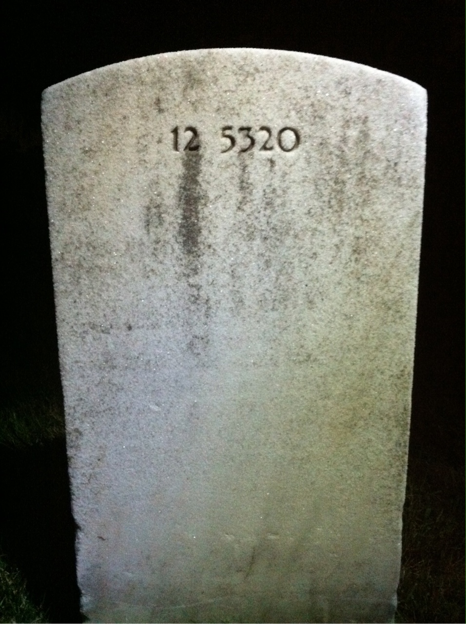 Back of headstone — Ralph Conrad