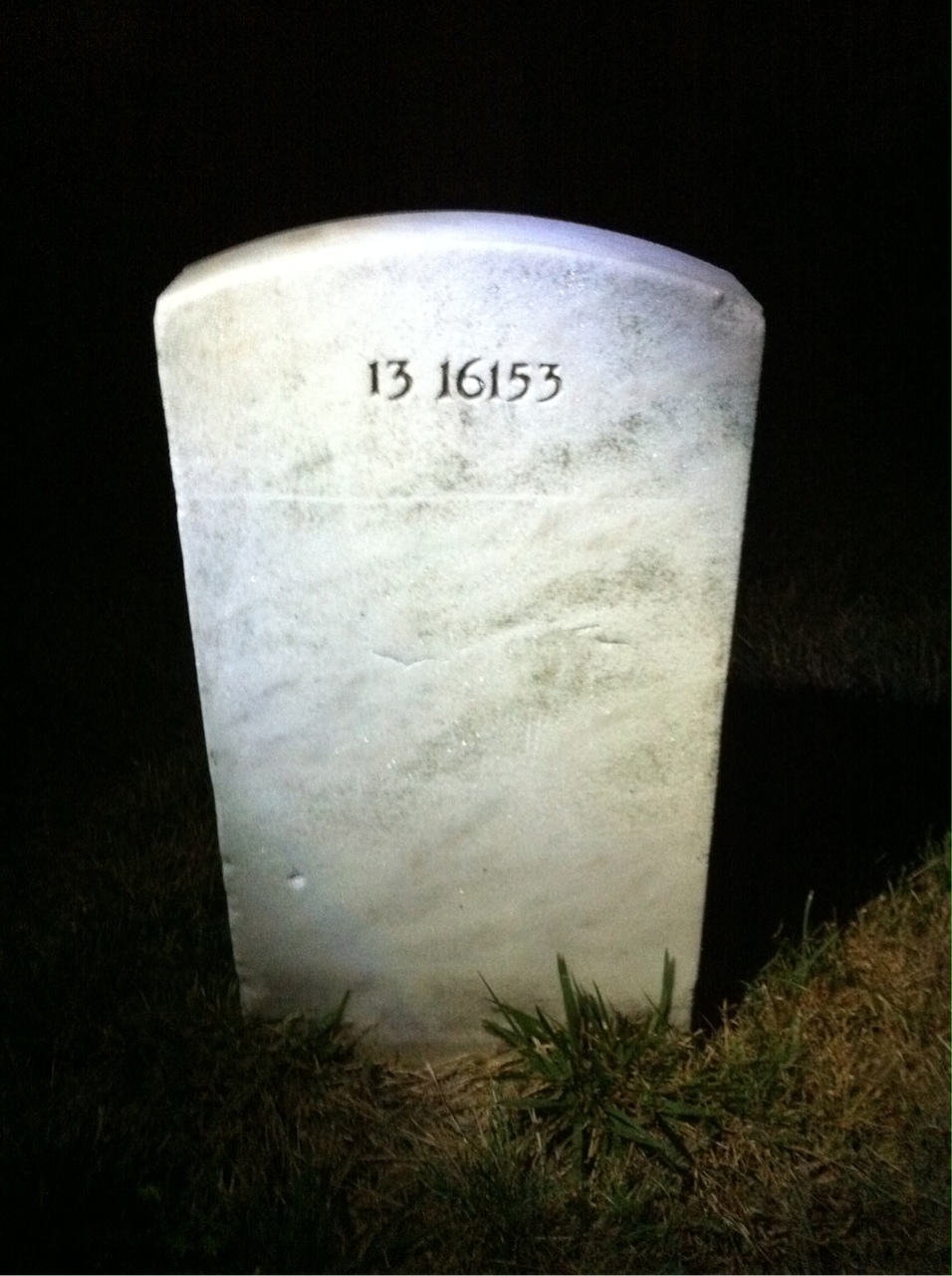 Back of headstone — Robert Moody