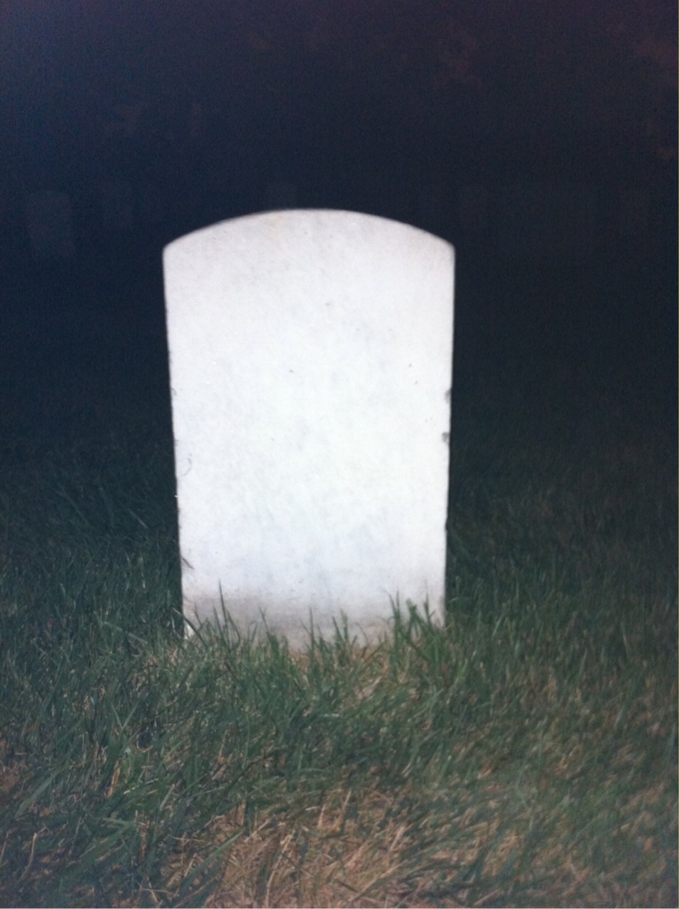 Back of headstone — George Murphy