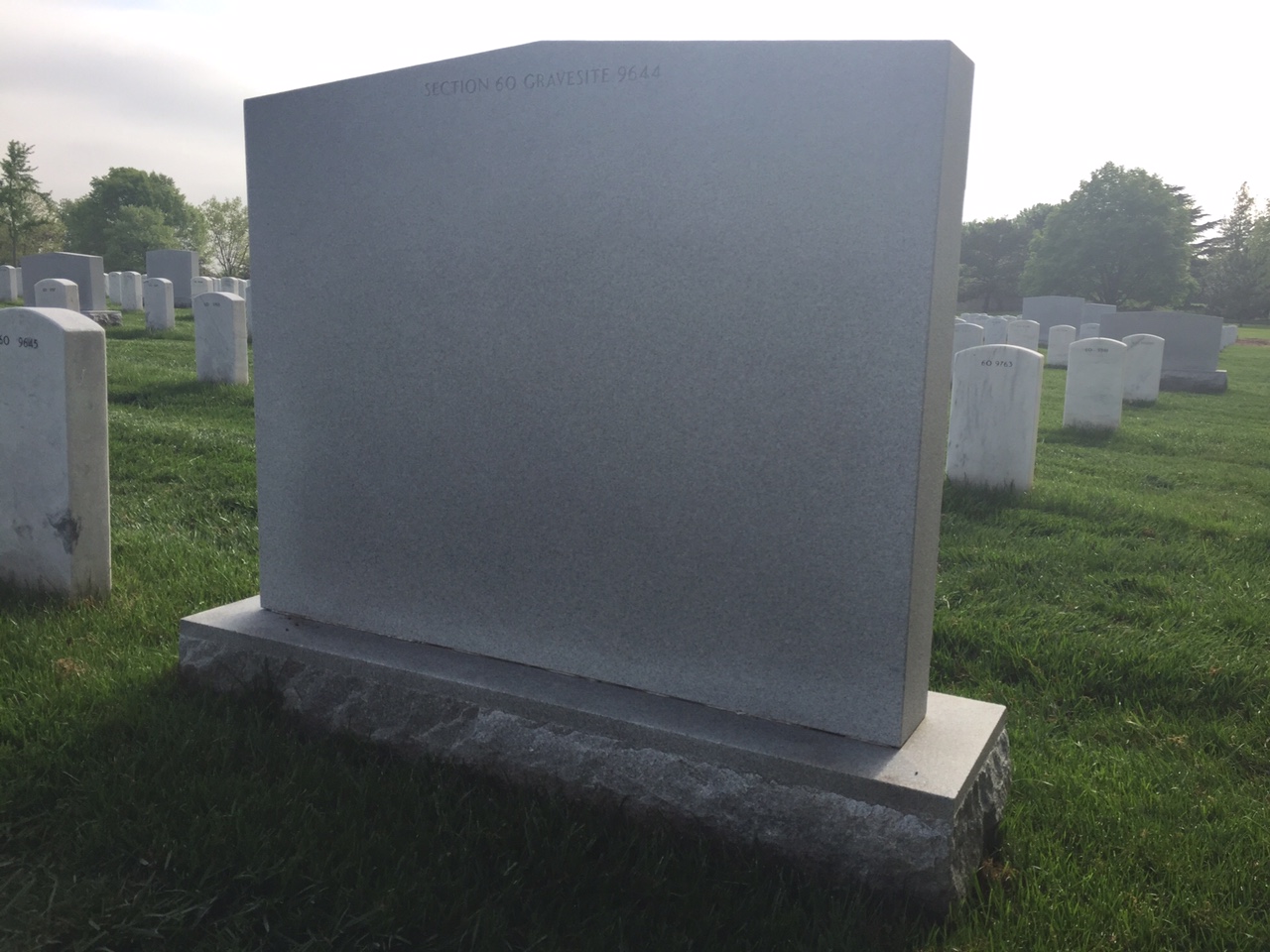 Back of headstone — William Musgrave