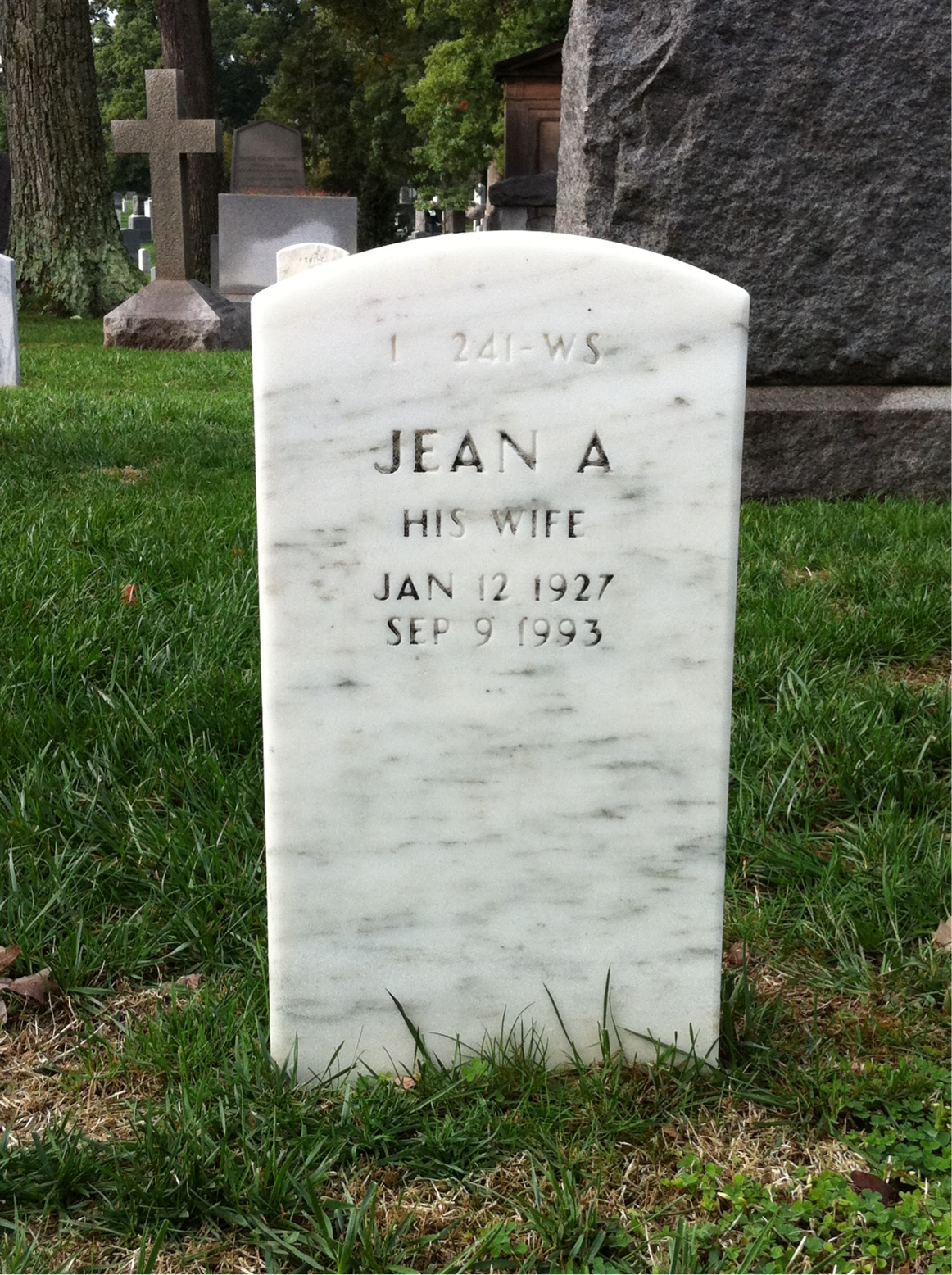 Back of headstone — Richard Gordon