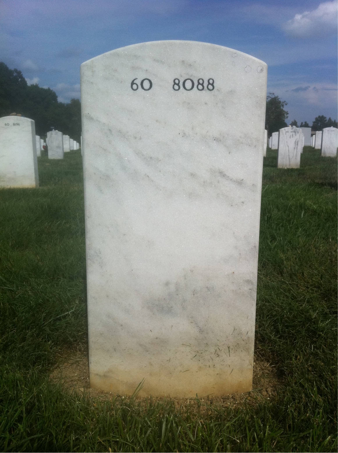 Back of headstone — Binh Le