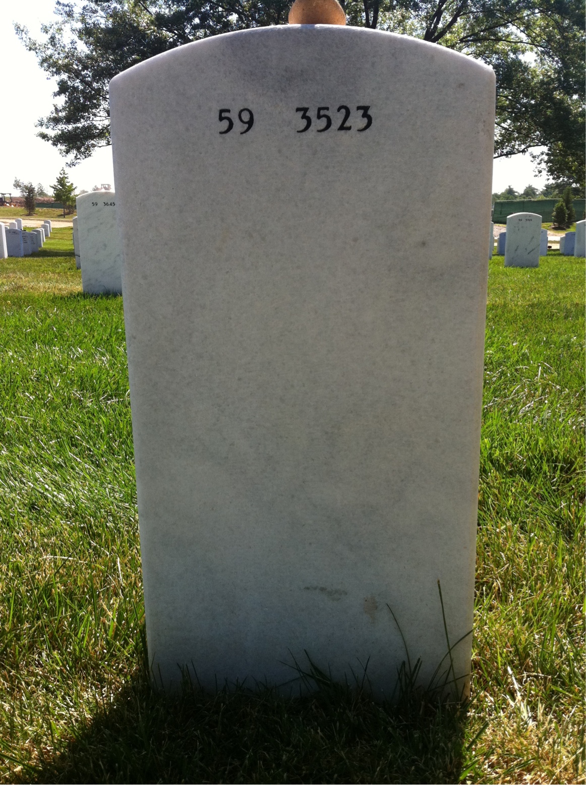 Back of headstone — Robert Rosenfeld