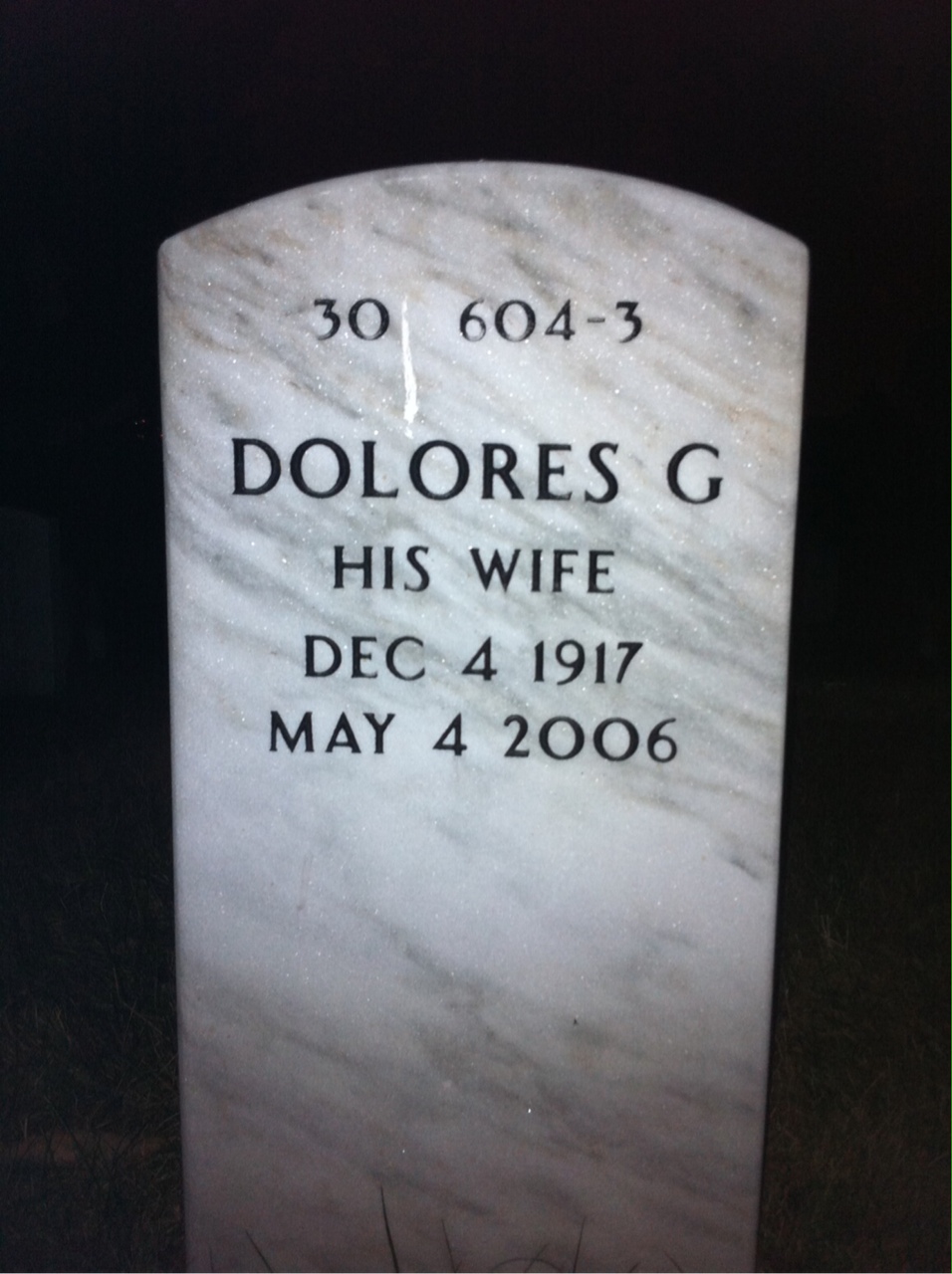 Back of headstone — Robert Clark