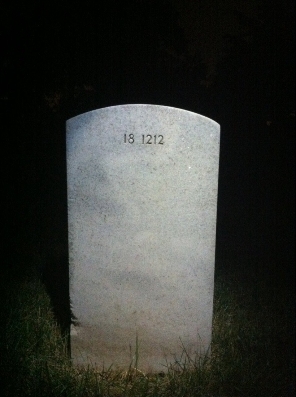 Back of headstone — Hipolito Balasa