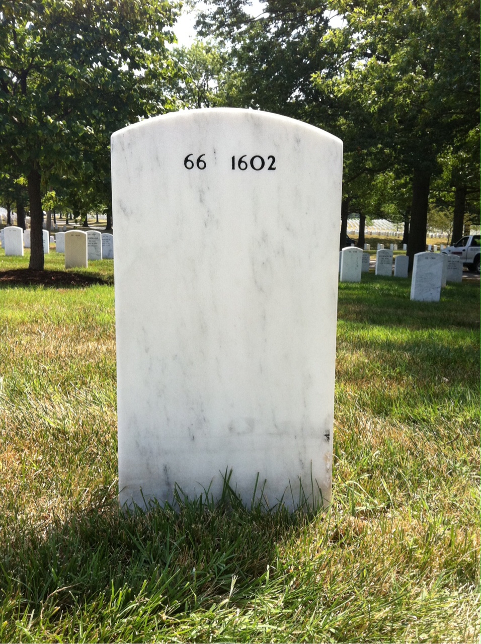 Back of headstone — Kenneth Schmidt