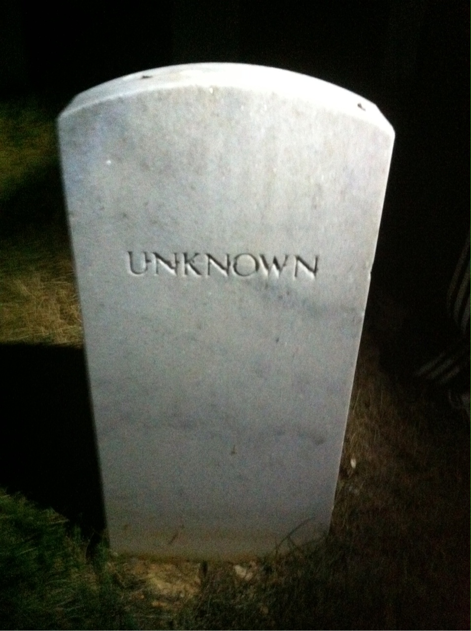 Headstone of Unknown Unknown