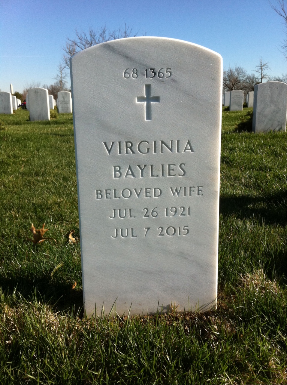 Back of headstone — Richard Moran