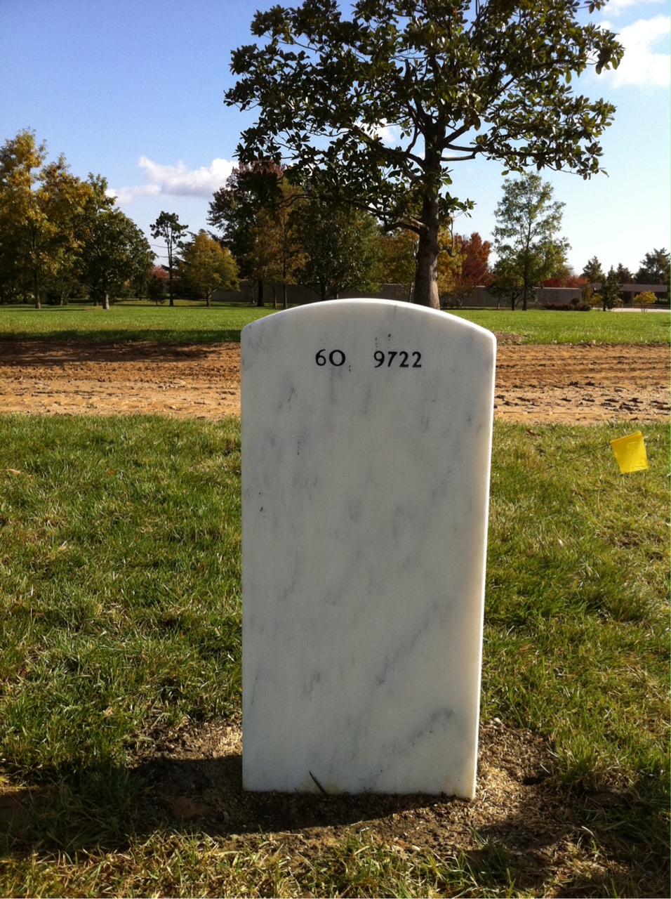Back of headstone — Nigel David Kelly