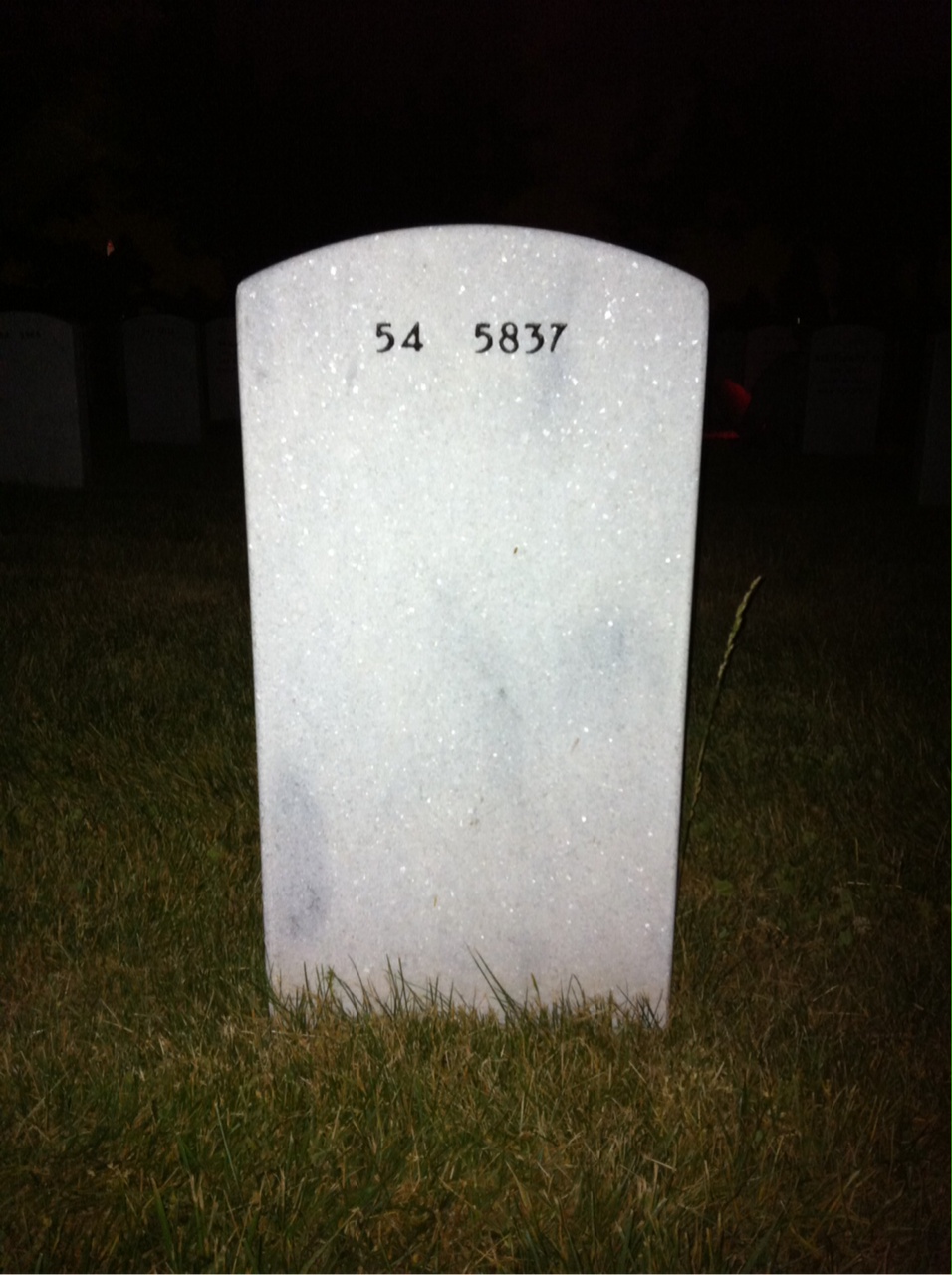 Back of headstone — Pamela Branum