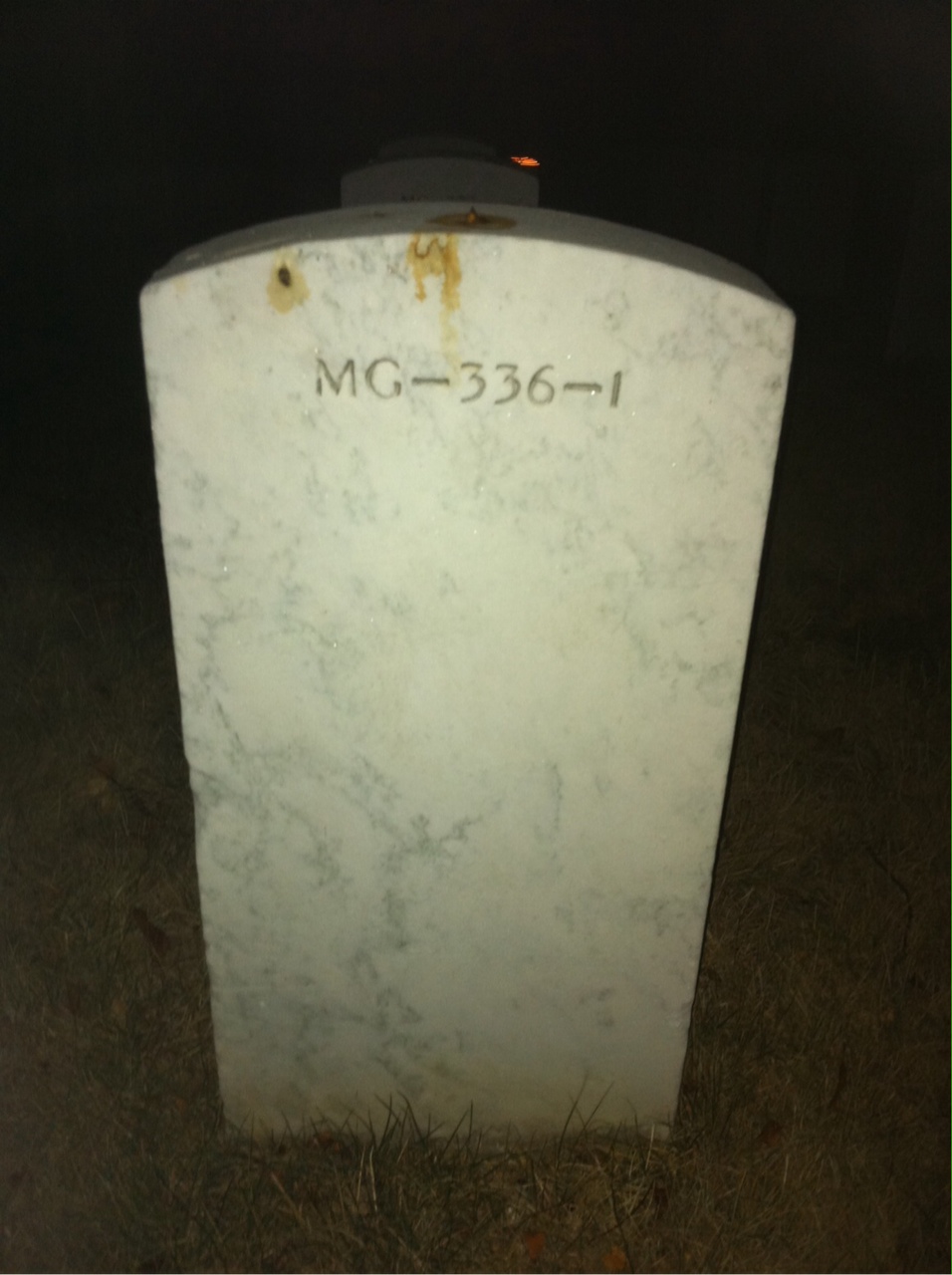 Back of headstone — Richard Morrissey