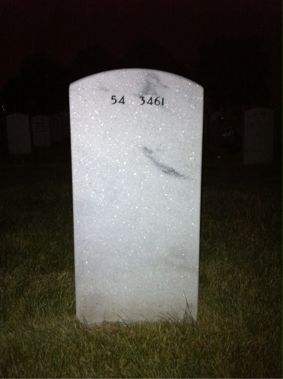 Back of headstone — Karl Keay