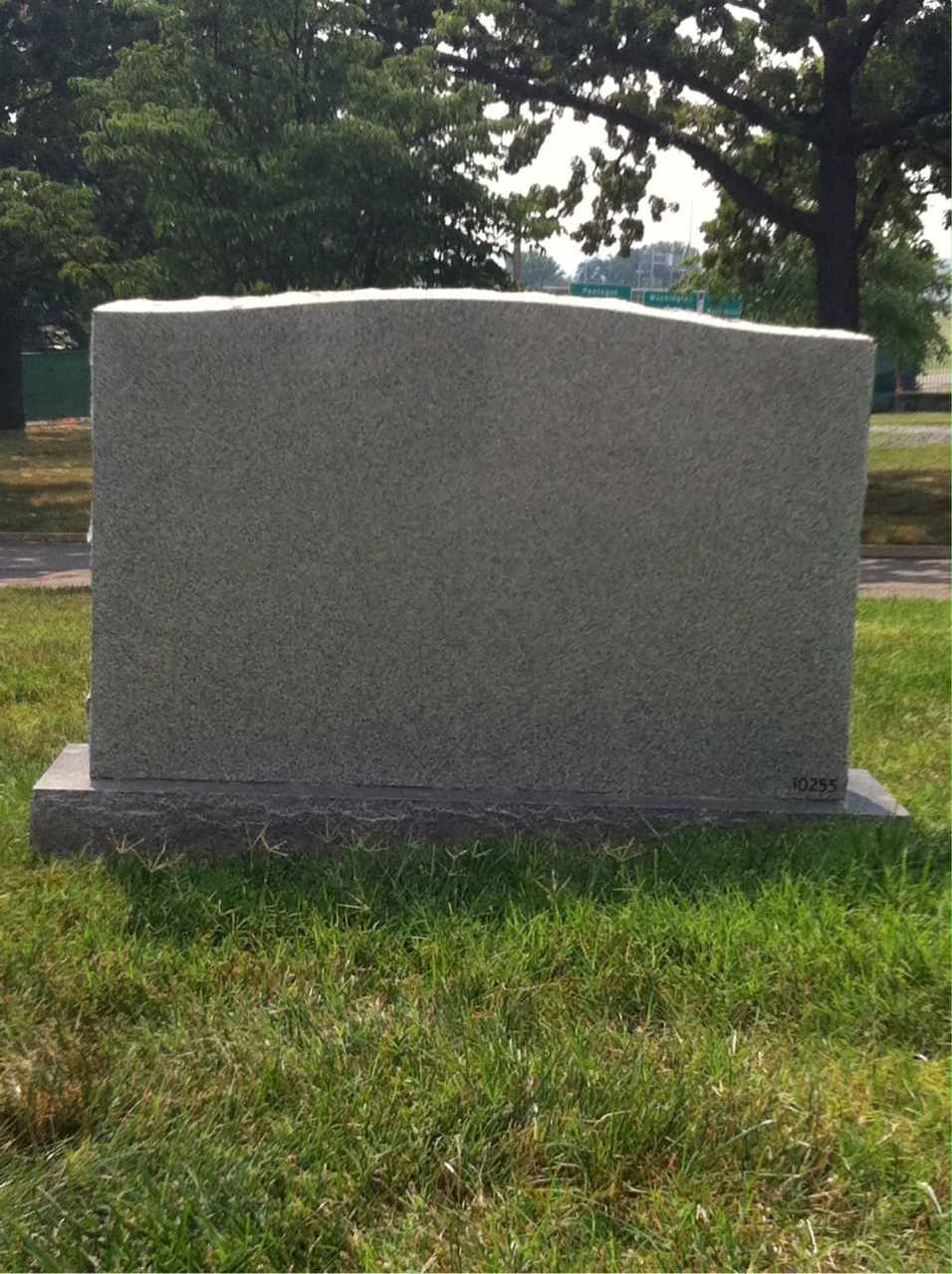 Back of headstone — Dessie Mitchell