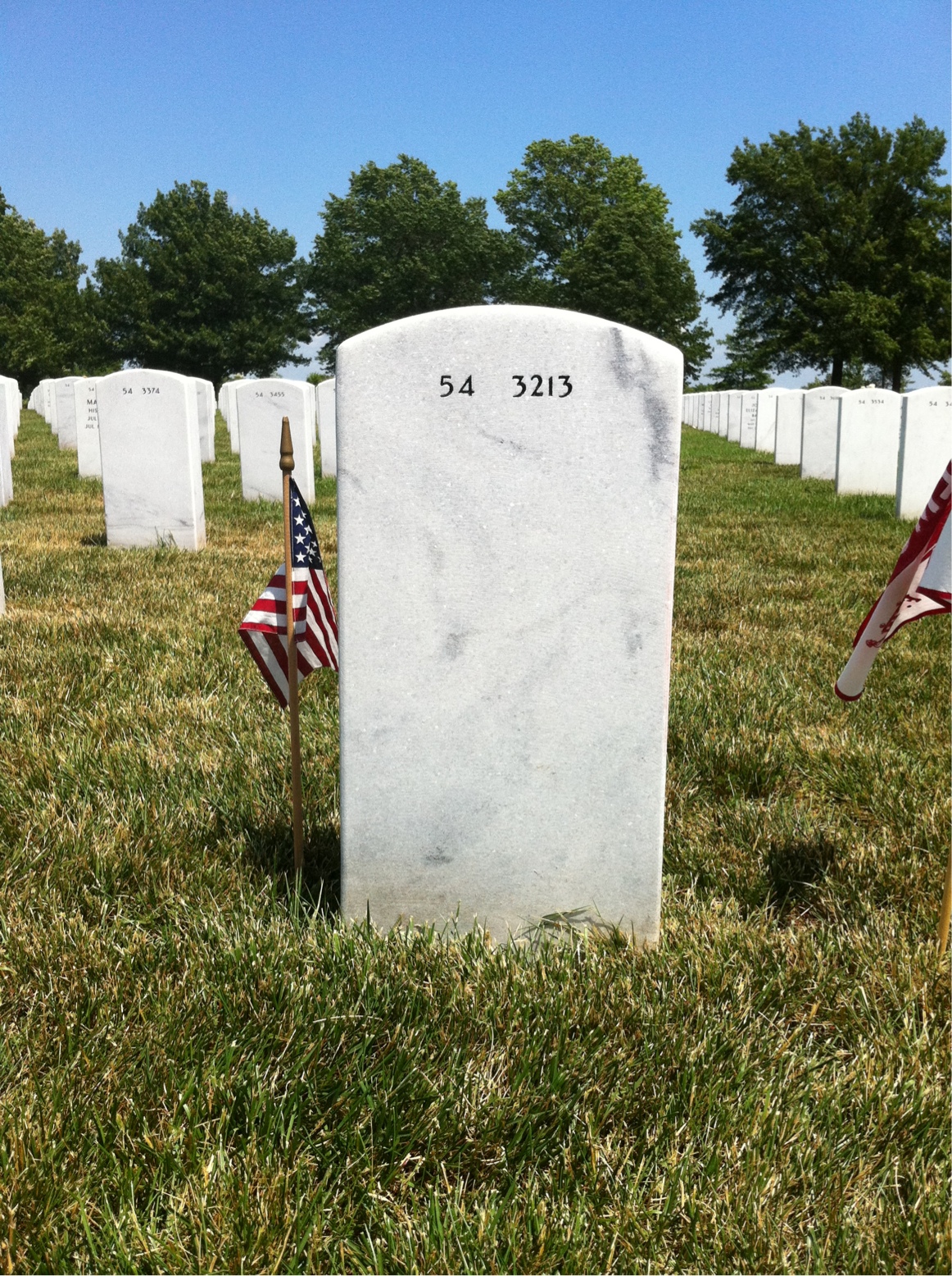 Back of headstone — James Gagen