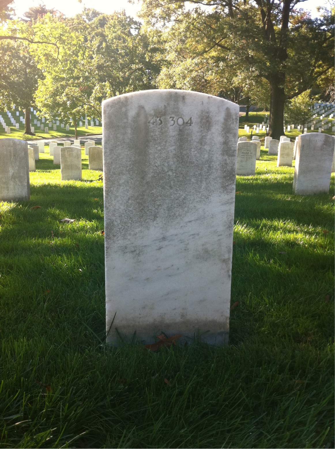 Back of headstone — William Ashby