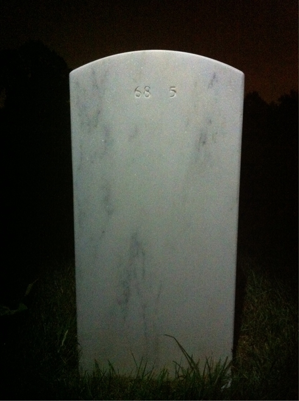 Back of headstone — Thurman Mcroy Roberts