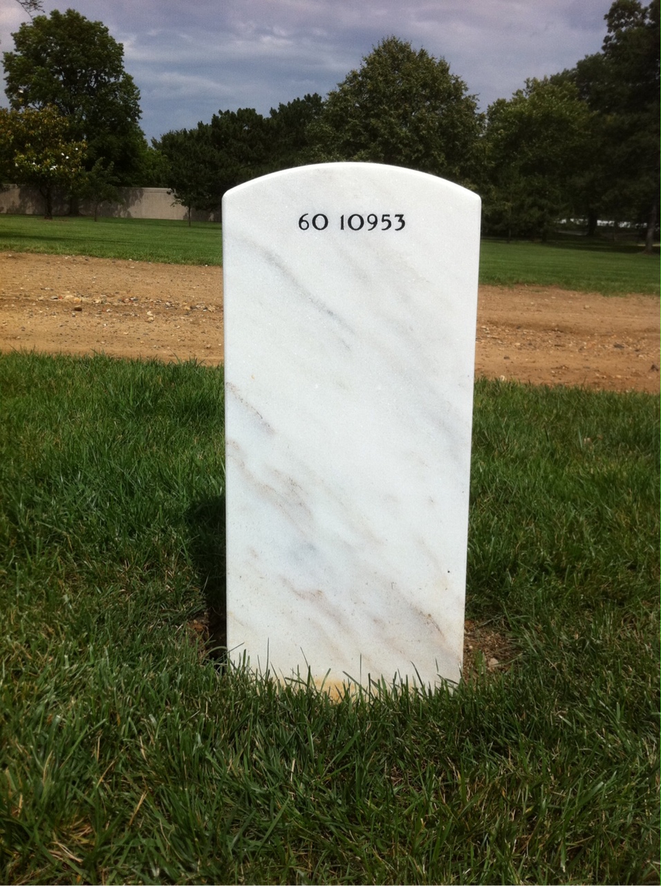 Back of headstone — Robert Bennett
