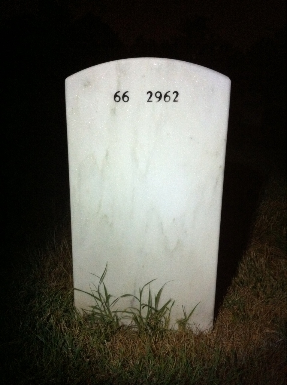 Back of headstone — Robert Reinhard