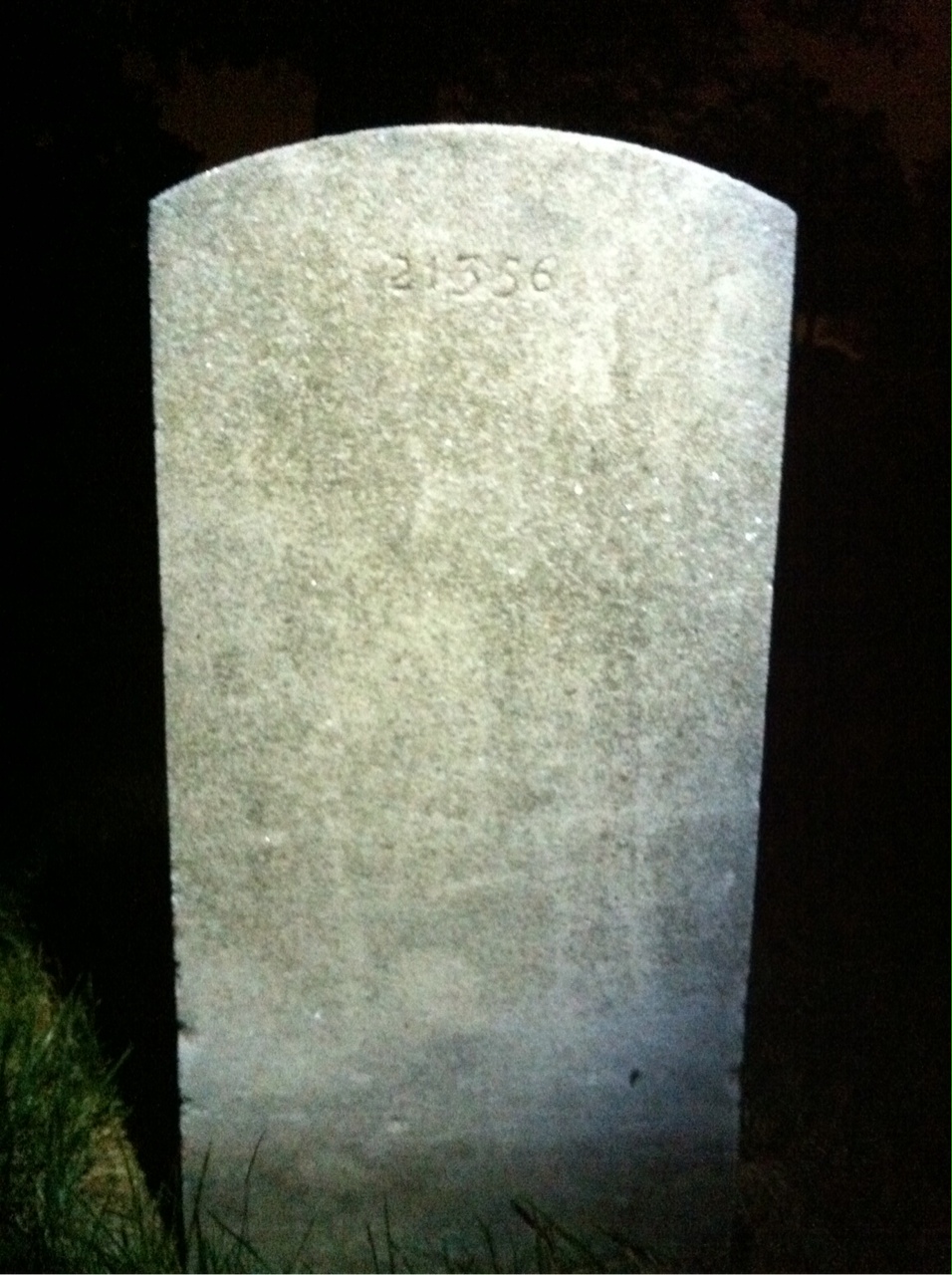 Back of headstone — Bard Corl