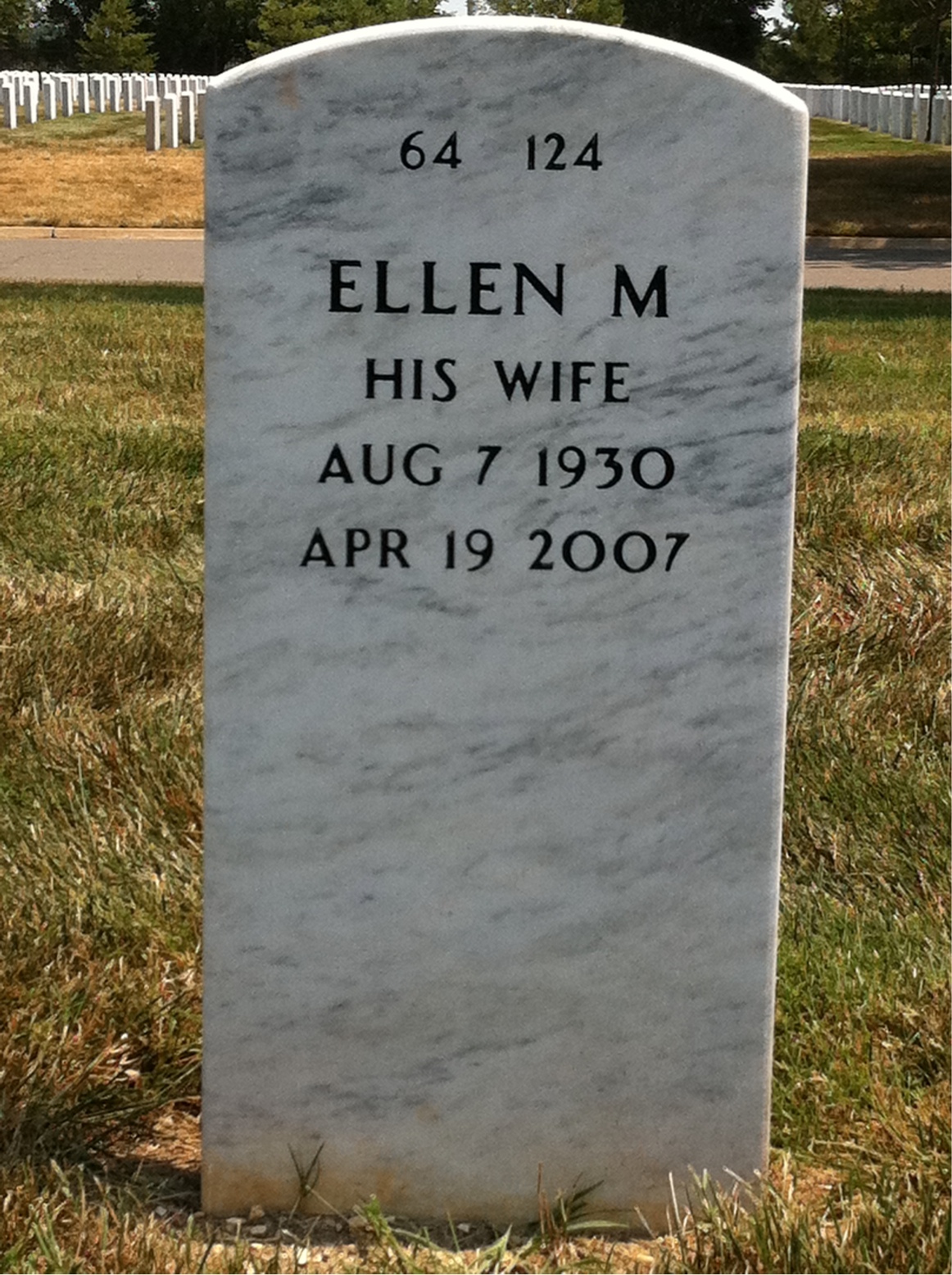 Back of headstone — Ronald Sylvia