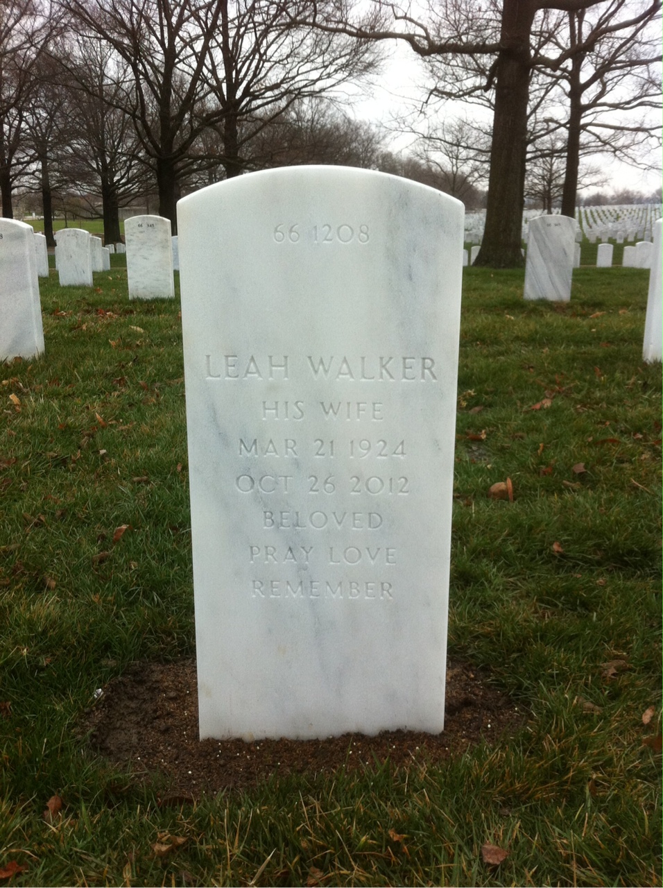 Back of headstone — John Mcfee