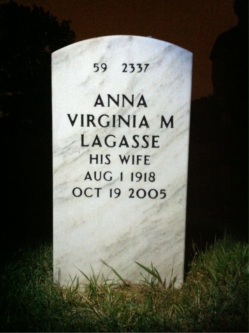 Back of headstone — Richard Slade