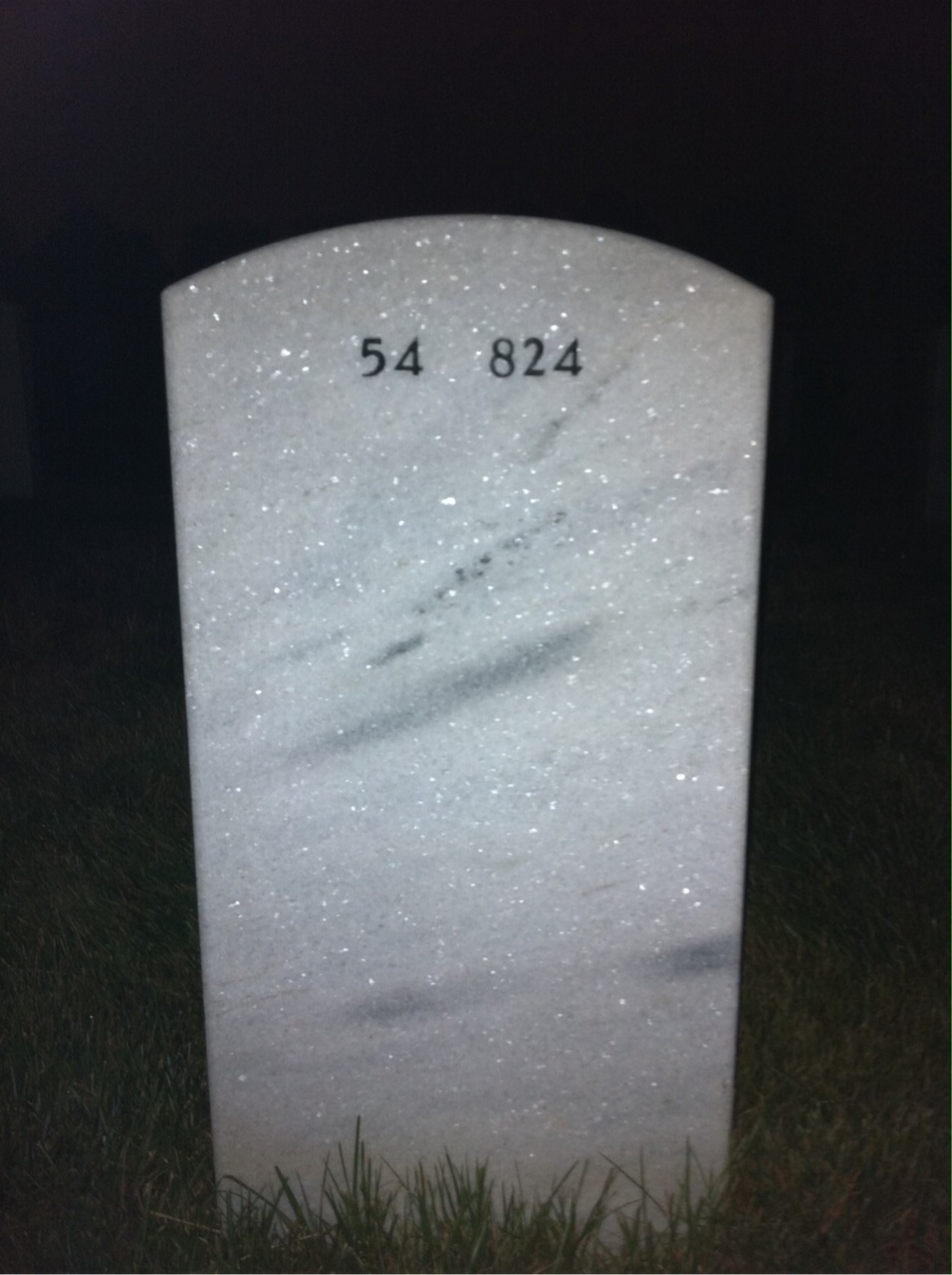 Back of headstone — John Whitten