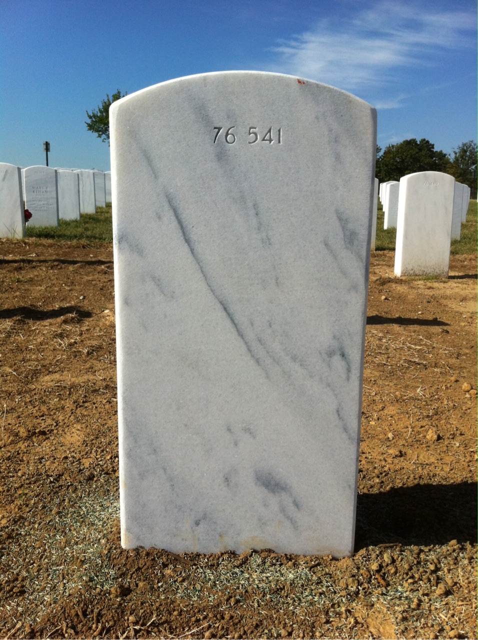 Back of headstone — Michael Crochier