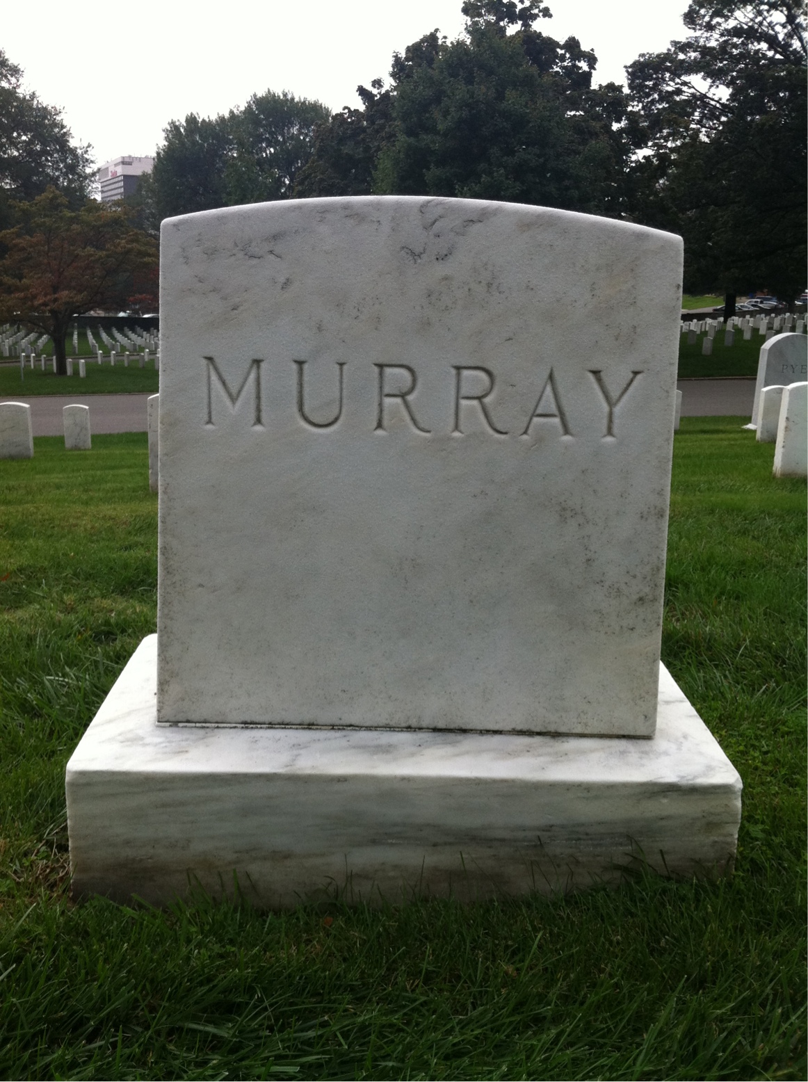 Back of headstone — James Murray