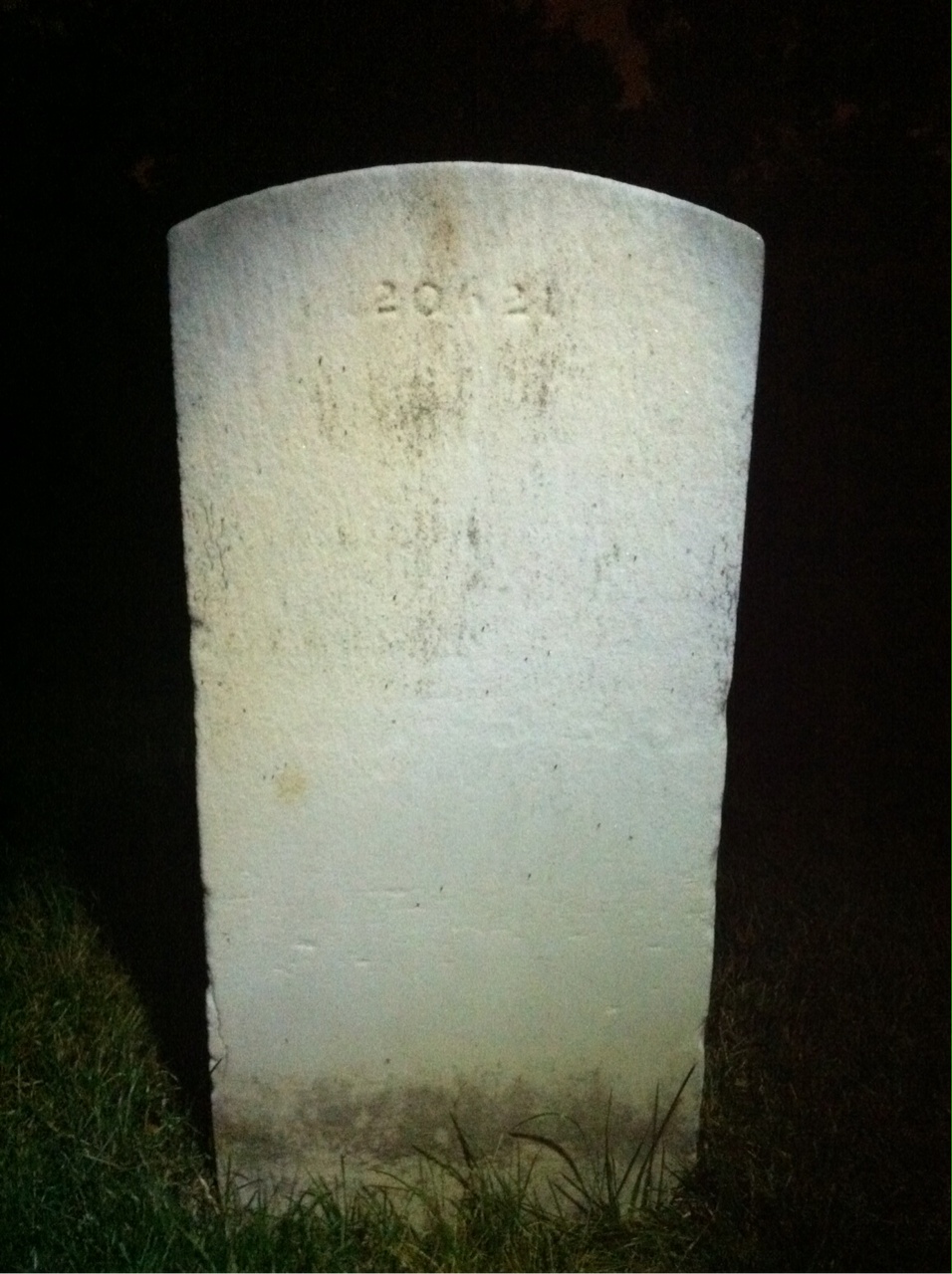 Back of headstone — Pedro Alisasis