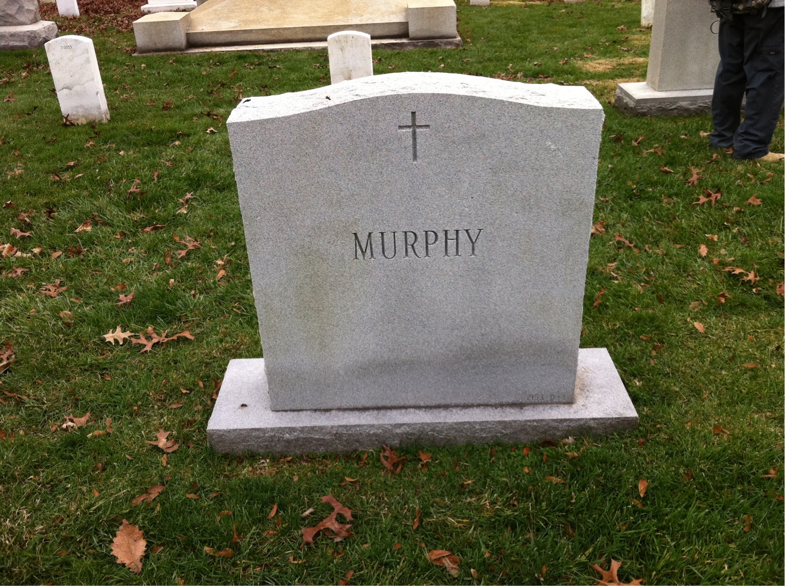 Back of headstone — Mary Murphy