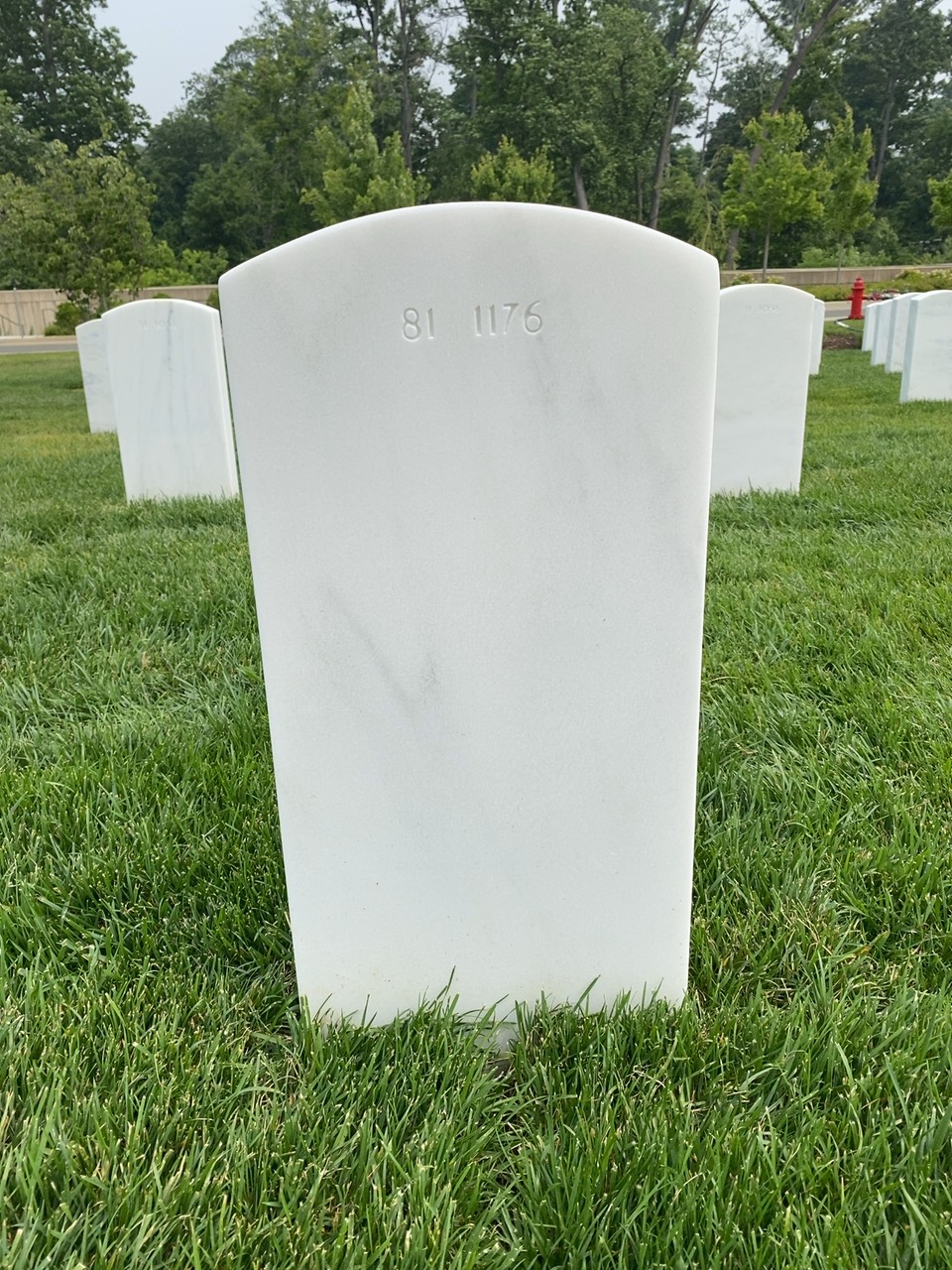 Back of headstone — Abner Coy Blalock