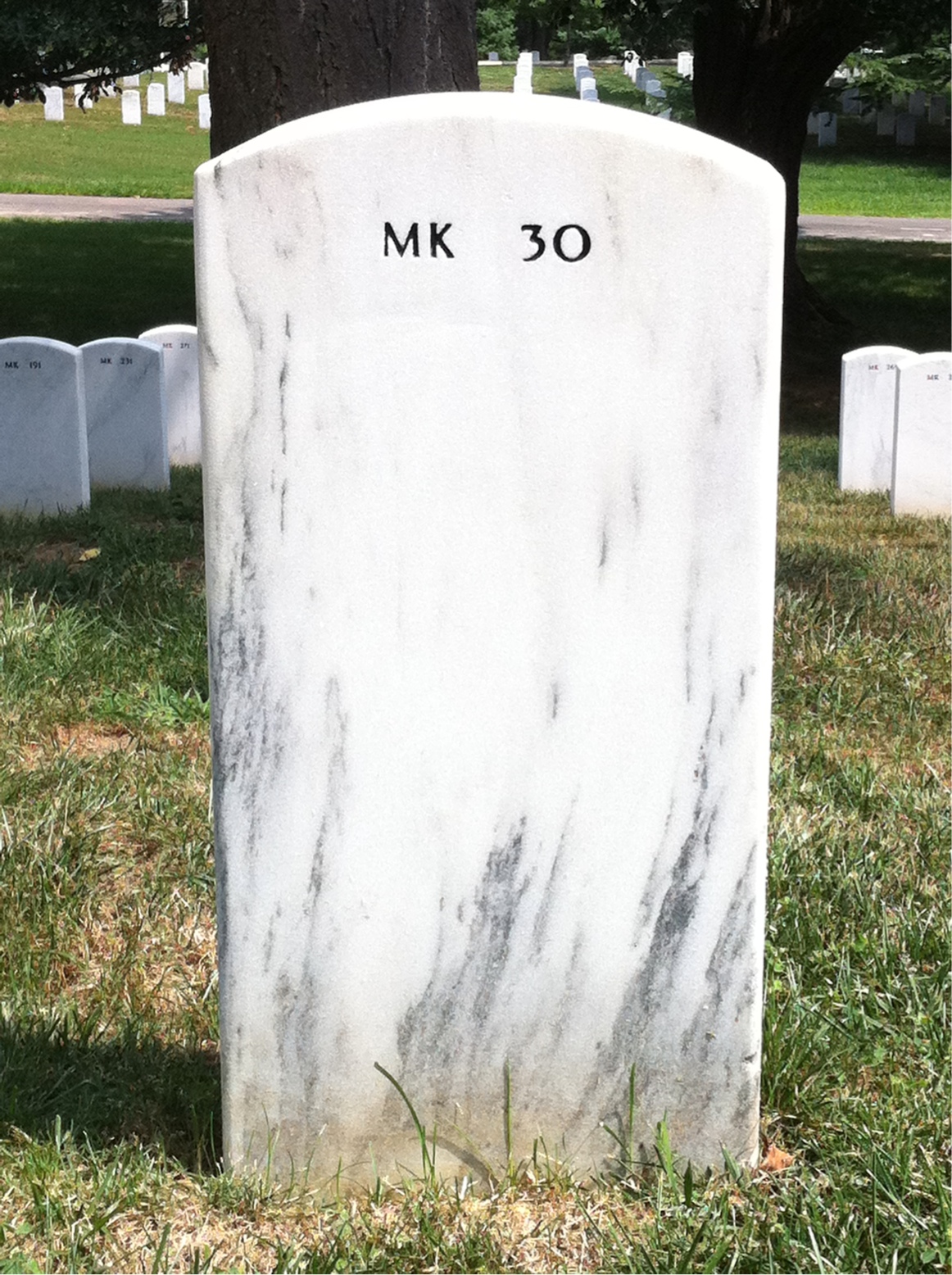 Back of headstone — Ricardo Garcia