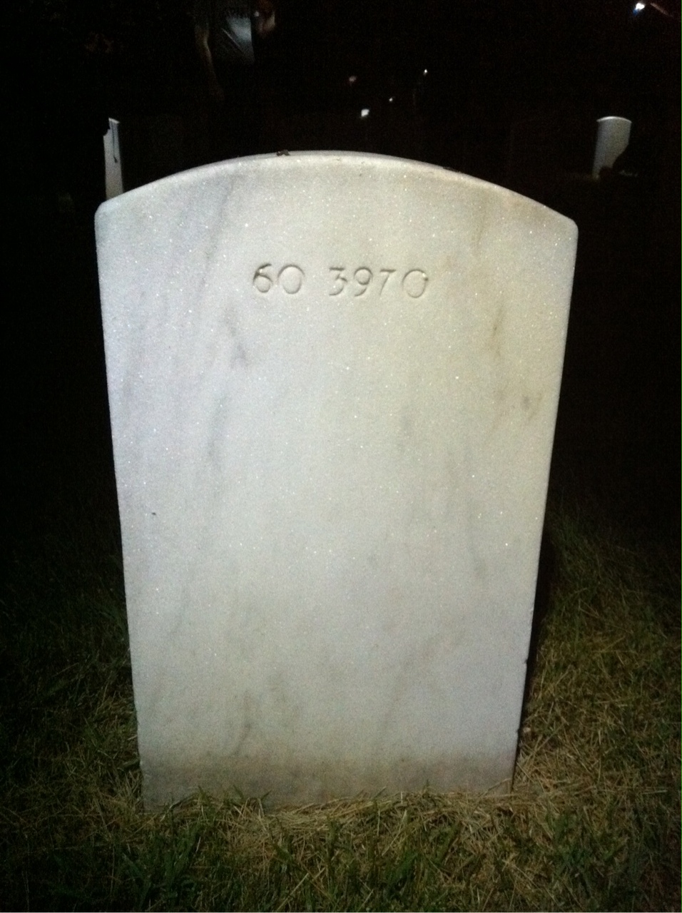 Back of headstone — Edward Beer