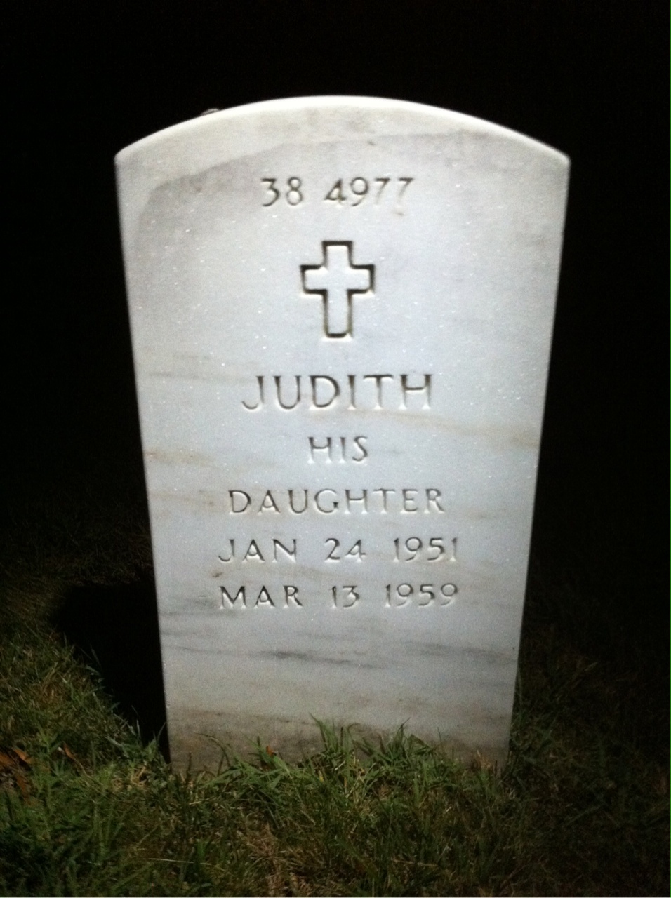 Back of headstone — Paul Anderson