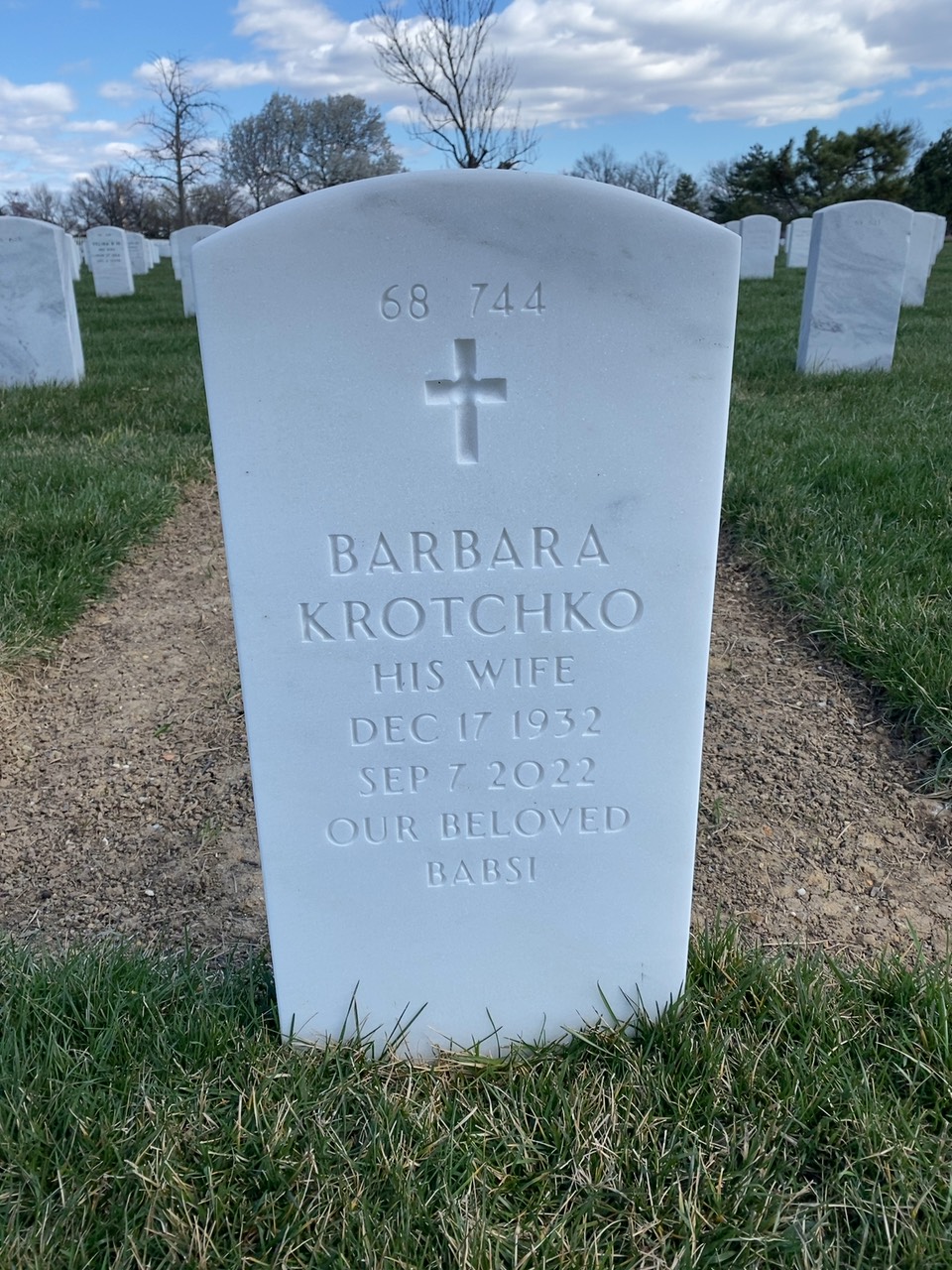 Back of headstone — Graeme Mann