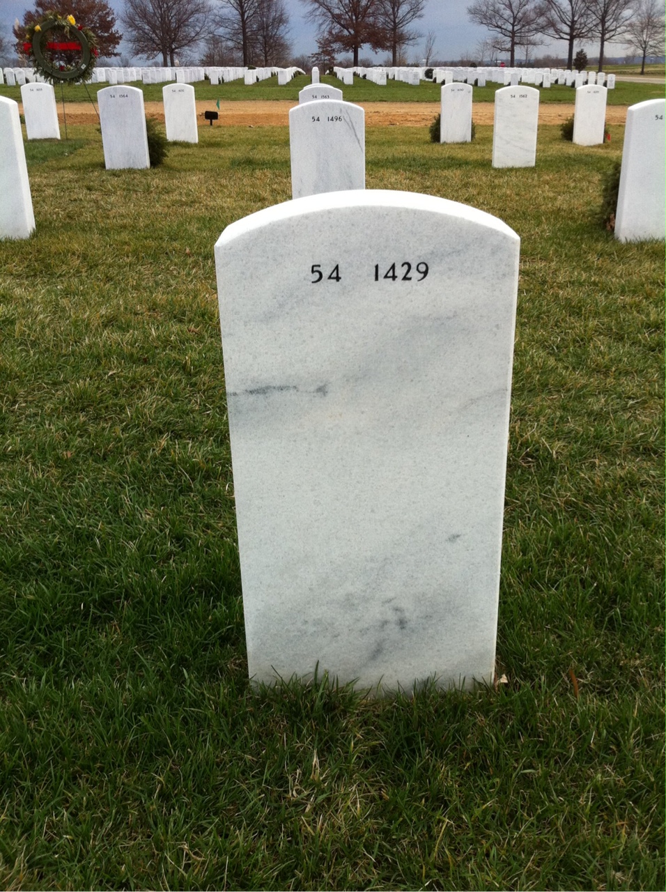 Back of headstone — Vincenzo P Taglieri