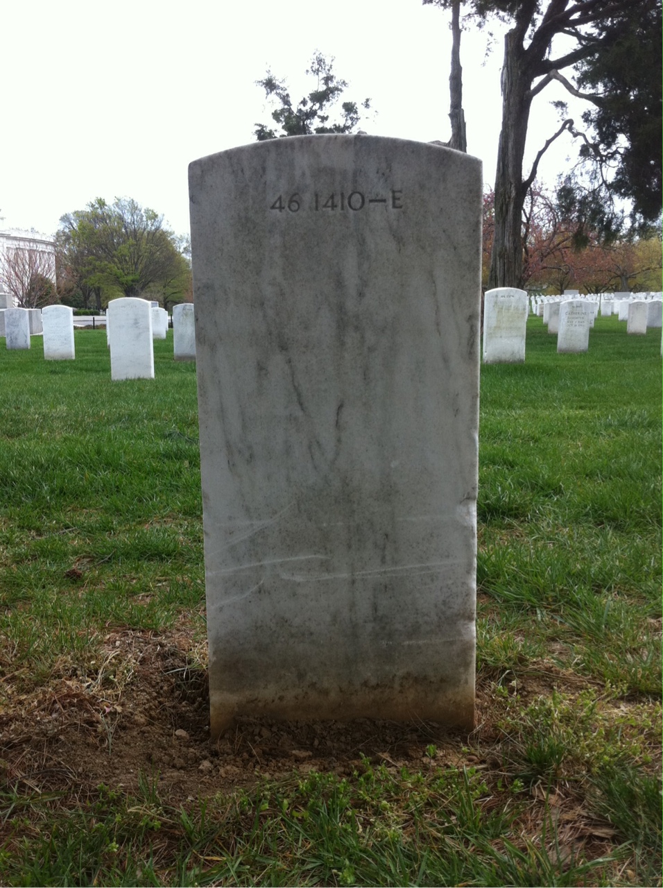 Back of headstone — Anita Ashmead