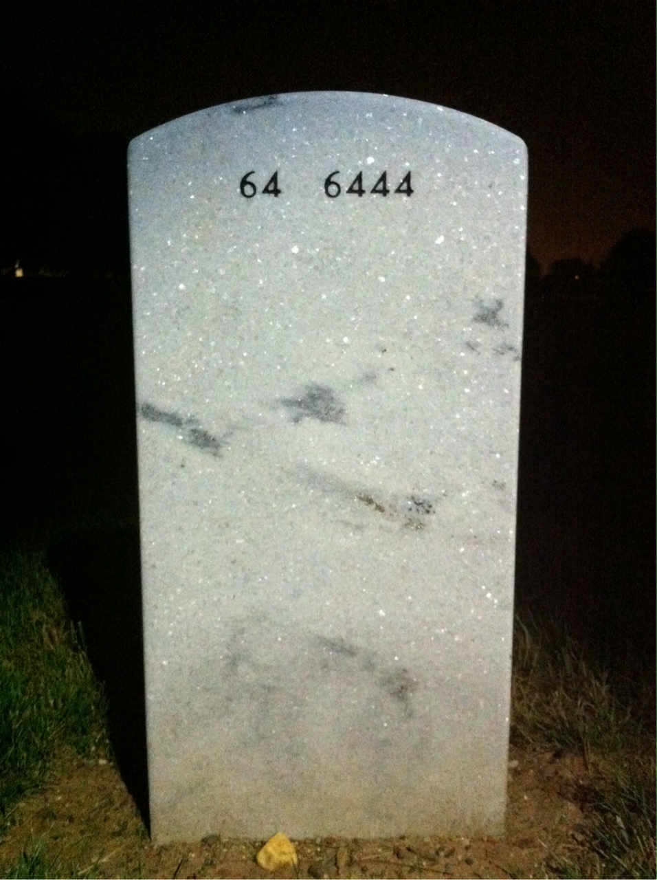 Back of headstone — Earl Fairchild