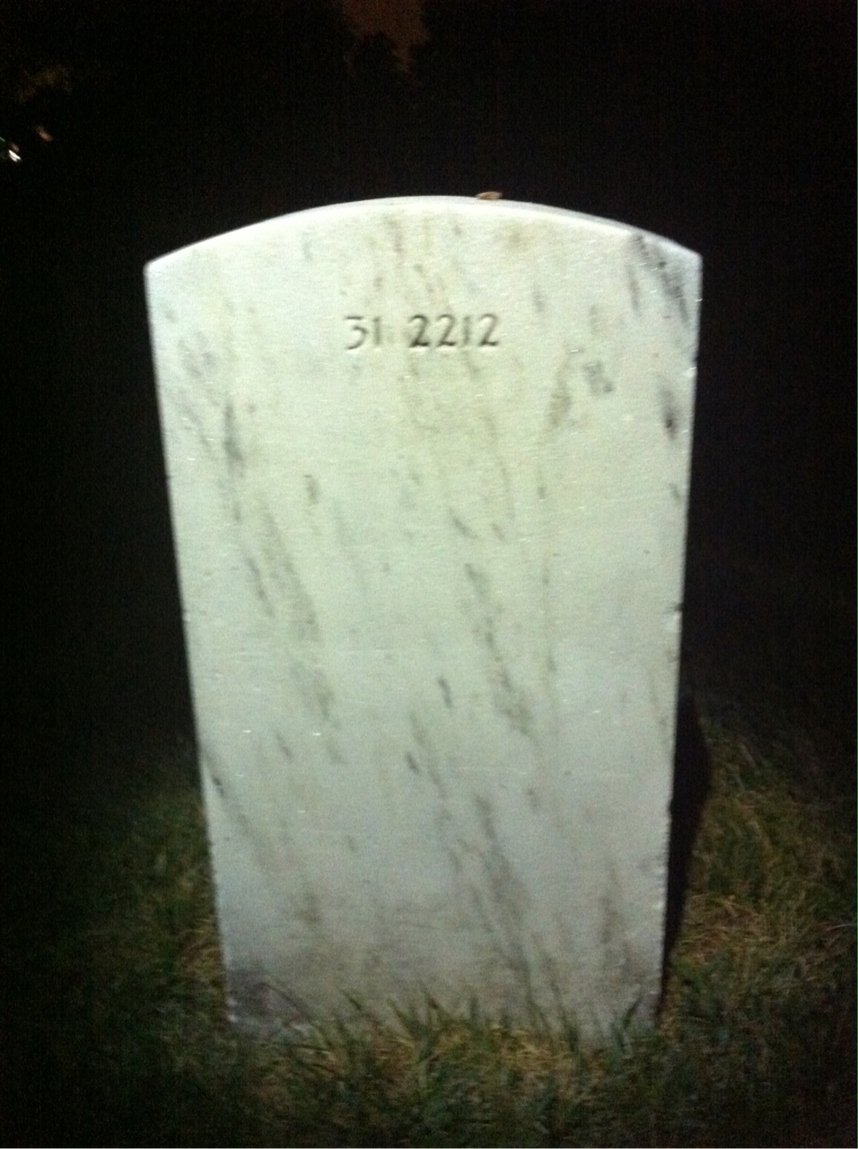 Back of headstone — William Miller